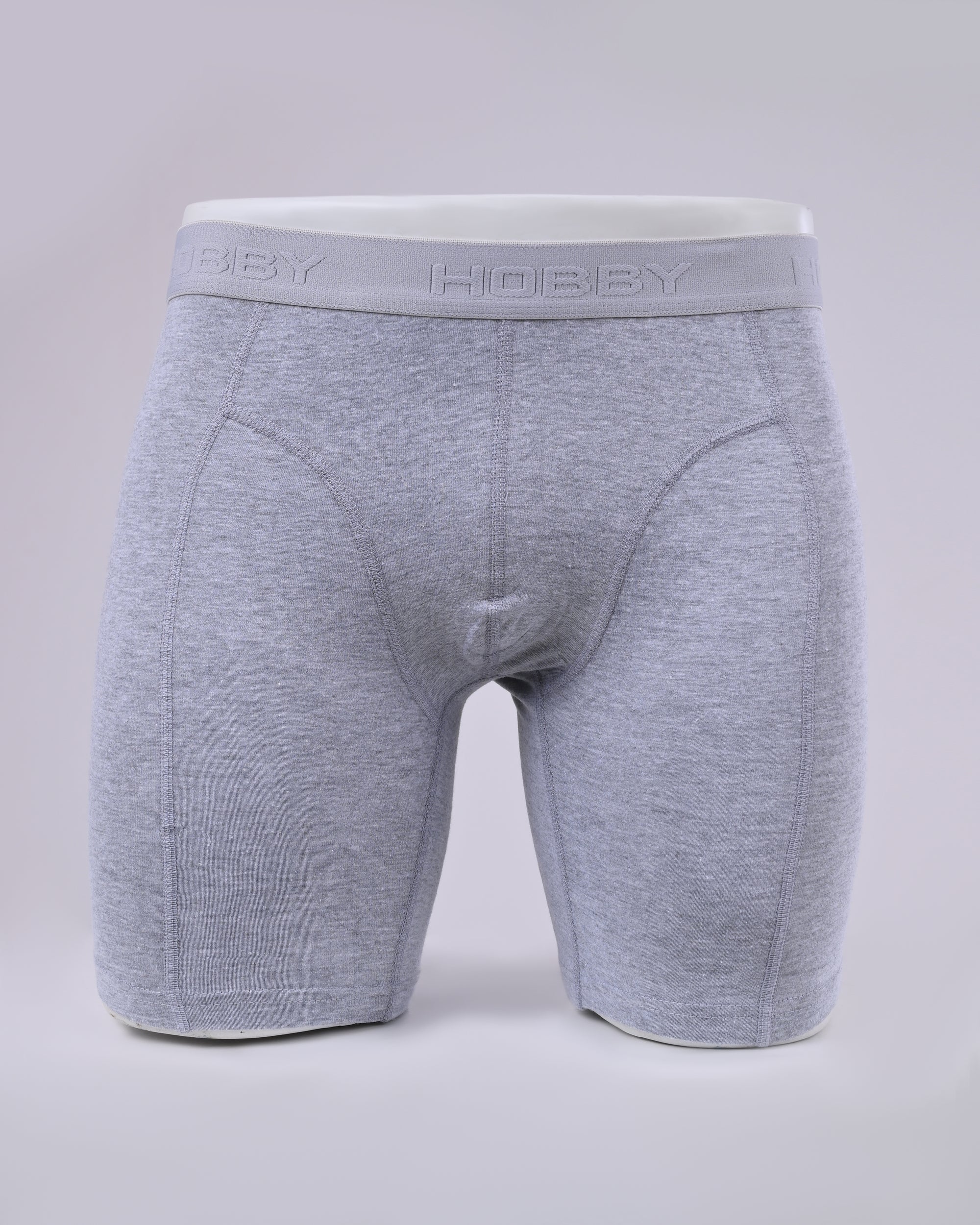 بوكسر لونج قطن رمادي