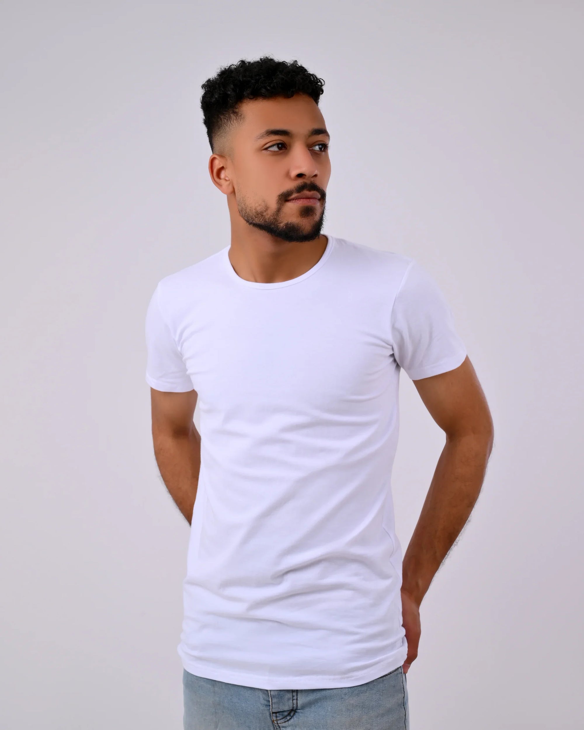 White T-Shirt - Round nick undershirt