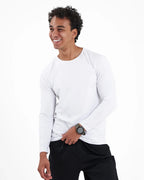 HOBBY White Long Sleeve UnderShirt — Men's Underwear, product photo 2