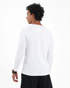 HOBBY White Long Sleeve UnderShirt — Men's Underwear, product photo 3