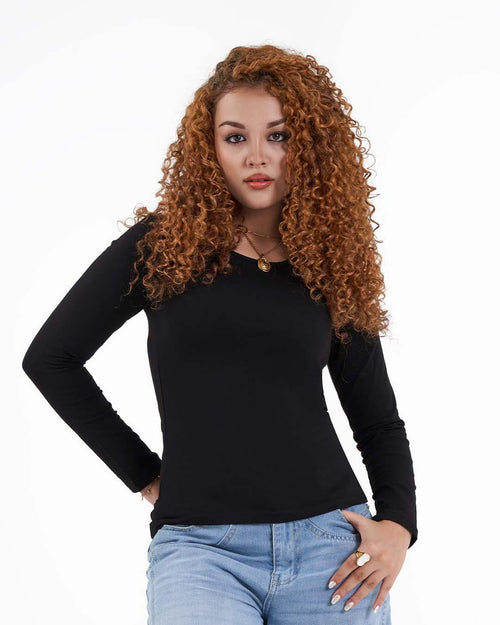 Black Long Sleeve Top