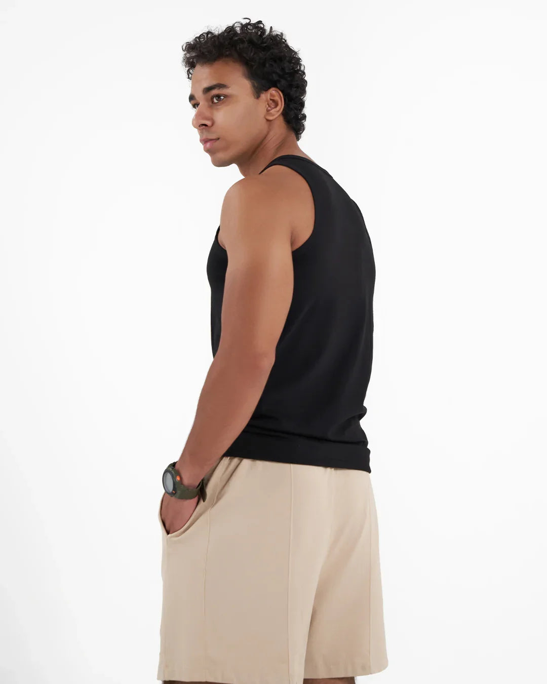 HOBBY Black Tank Top — Men's Underwear, product photo 3