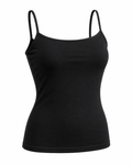 HOBBY Black Thin Strap Tank Top — Women's Undershirts, product photo 1