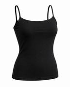 HOBBY Black Thin Strap Tank Top — Women's Undershirts, product photo 1