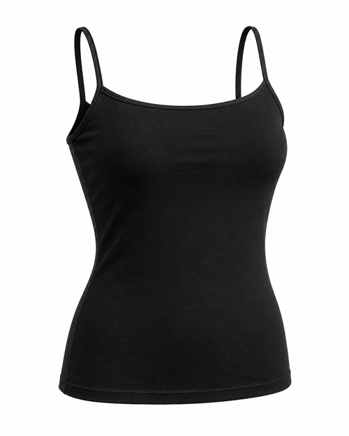 Black Thin Strap Tank Top