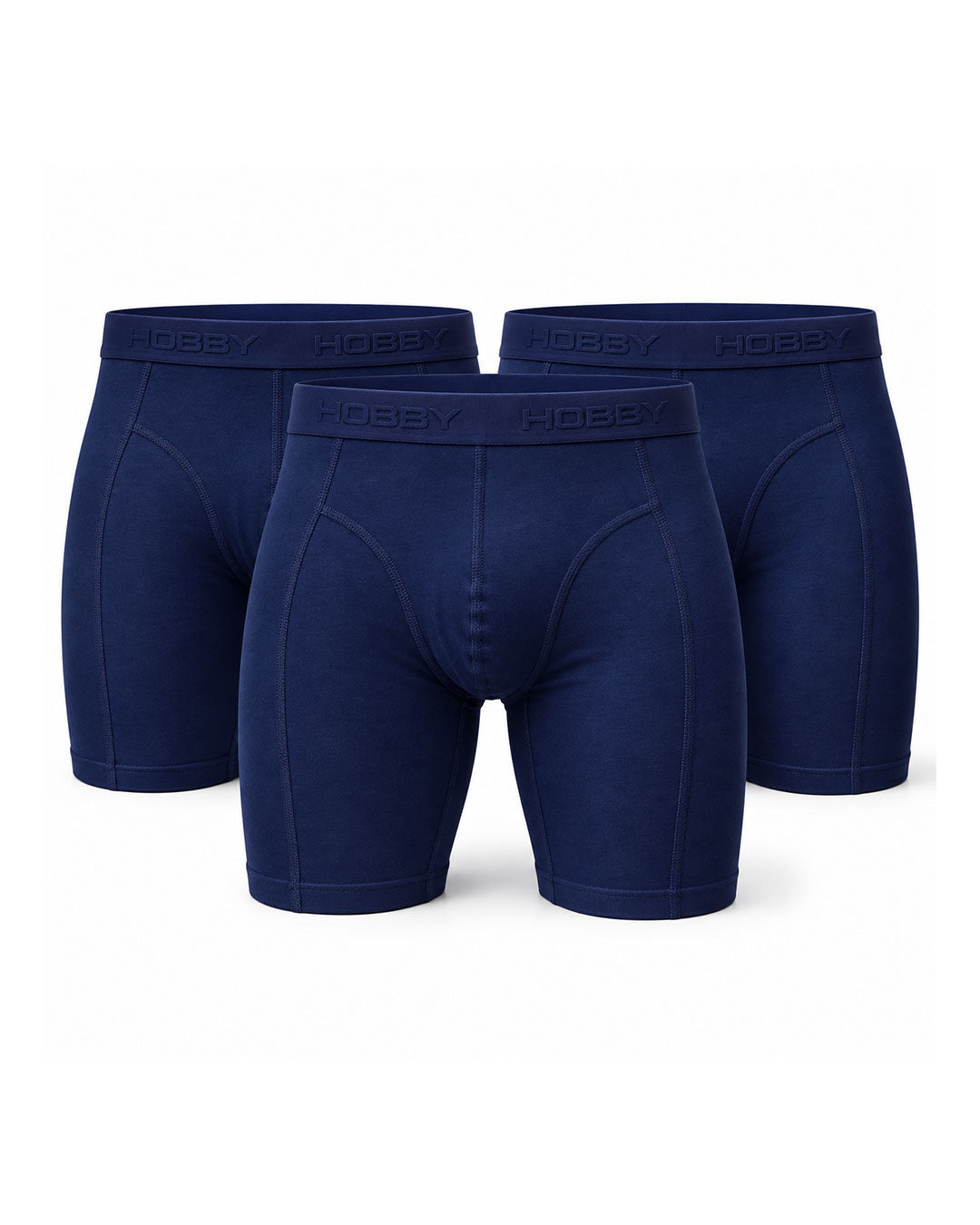 Navy Long Boxer Pack of 3