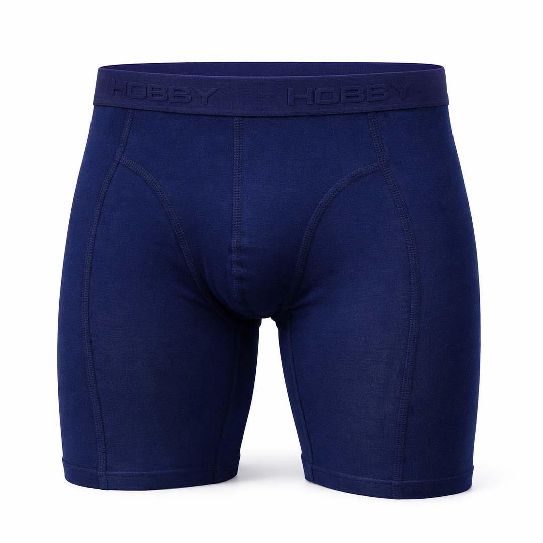 HOBBY Men’s Navy Long Boxer — Men's Underwear