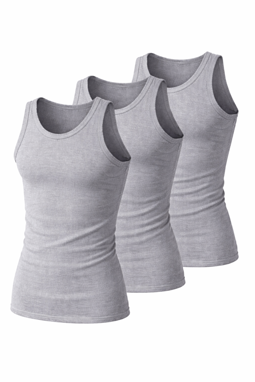 HOBBY Gray Tank Top Pack of 3 — Men's TOPS