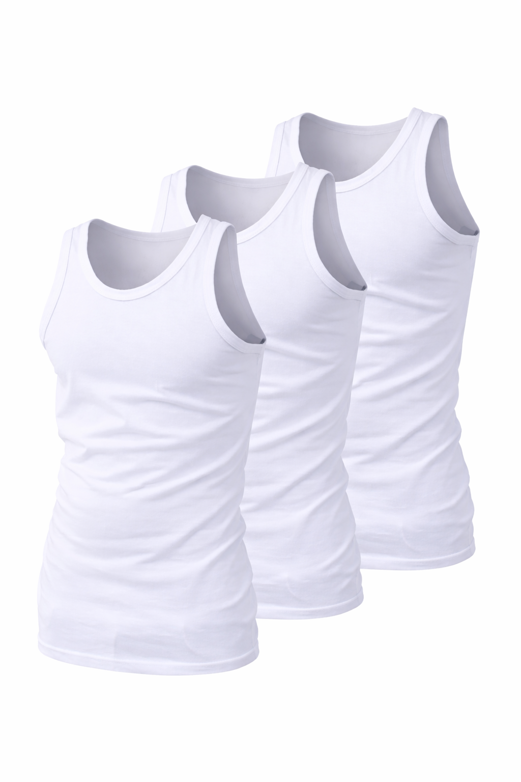 HOBBY White Tank Top Pack of 3 — Men's TOPS, product photo 1