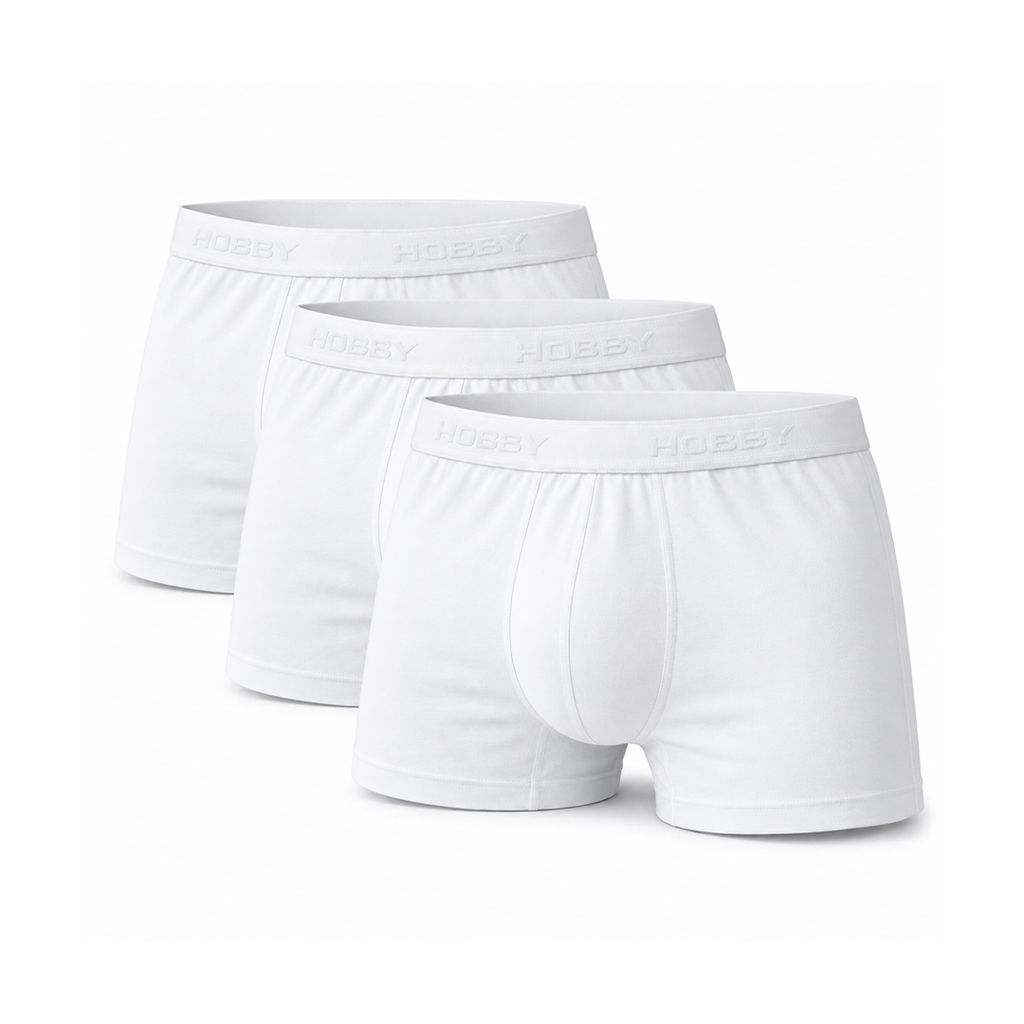 White Boxers Pack of 3