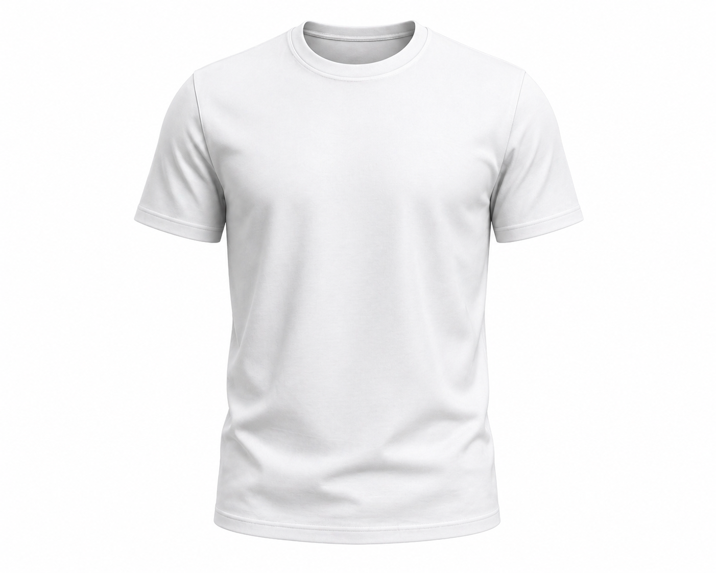 تيشيرت بيزك نص كم أبيض