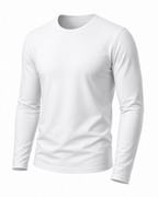 HOBBY White Long Sleeve UnderShirt — Men's Underwear, product photo 1