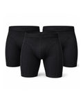 HOBBY Black Long Boxer Pack of 3 — Men's Underwear