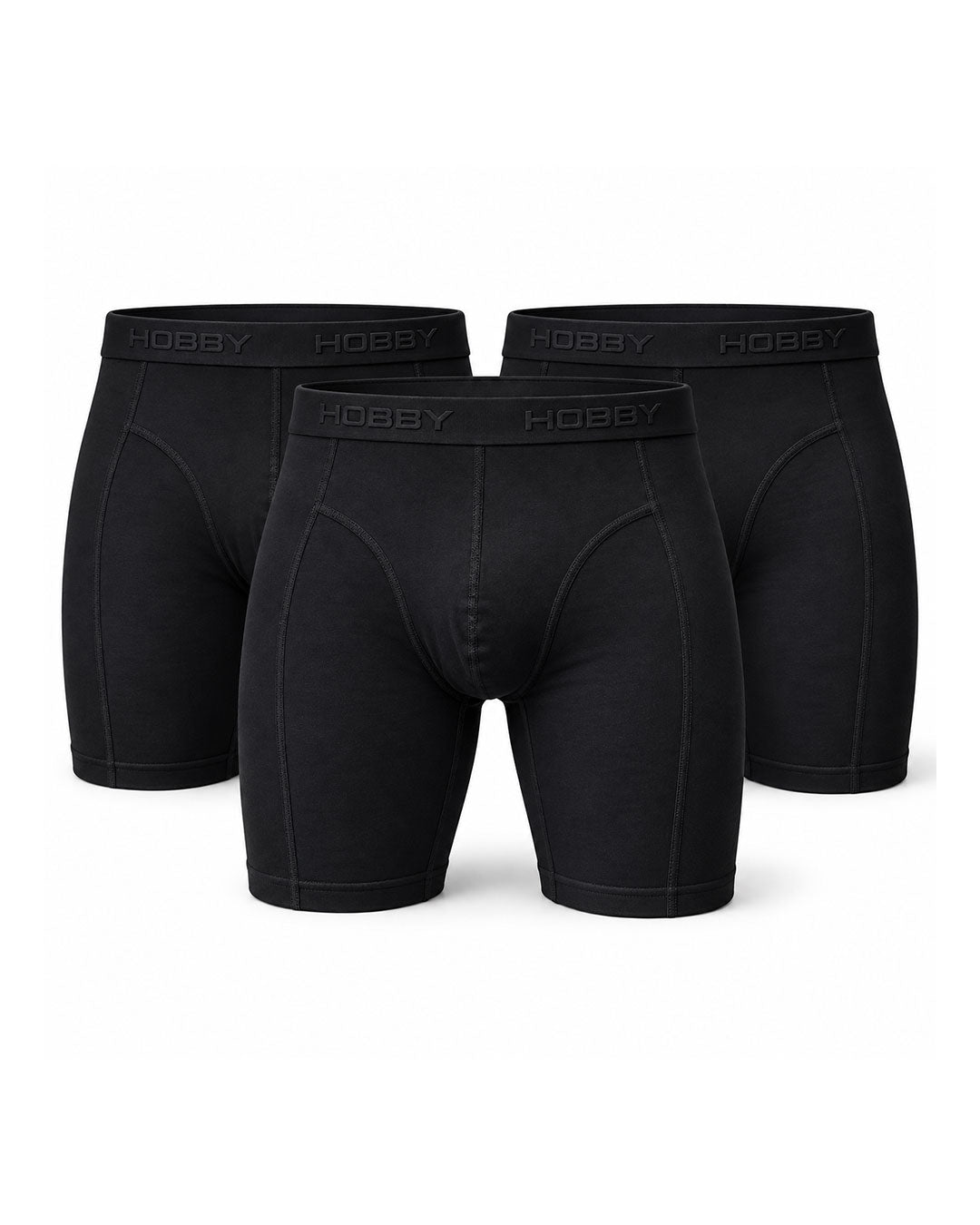 Black Long Boxer Pack of 3