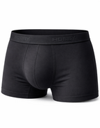 HOBBY men's black cotton boxer briefs with branded elastic waistband – HMU310