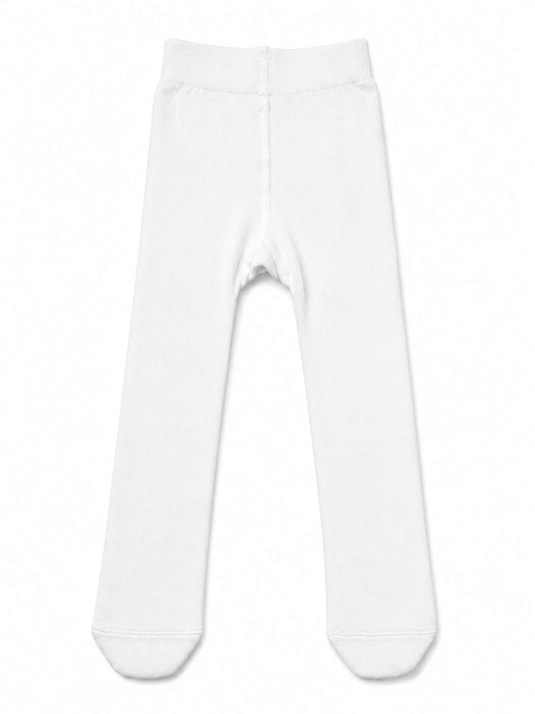 HOBBY white cotton tights for kids – full-length children's tights – HC1